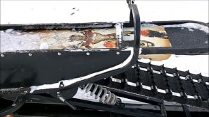 Простой вариант подвески гусеницы снегохода на склизах