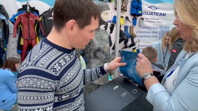 Новинки DiveShow 2022.Акватим.Гидрокостюмы из японского неопрена Asahi для подводной охоты и фрид.. смотреть онлайн