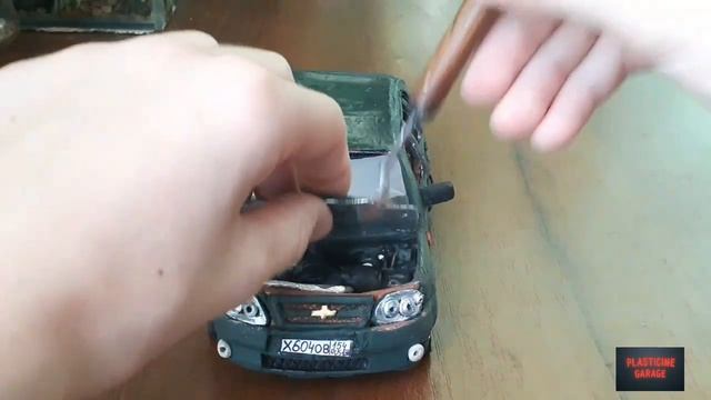 Niva Chevrolet из ПЛАСТИЛИНА -сделал своими руками! смотреть онлайн
