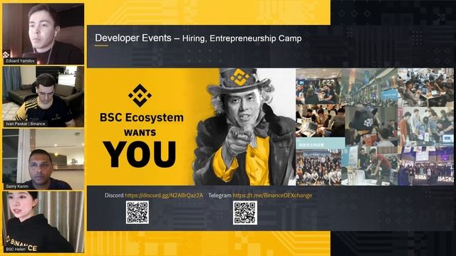 «Binance Smart Chain: строим будущее DeFi и NFT» - сессия с командой BSC смотреть онлайн