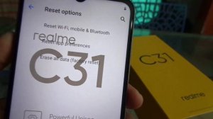 Realme c31 factory reset / wipe data / erase all data.