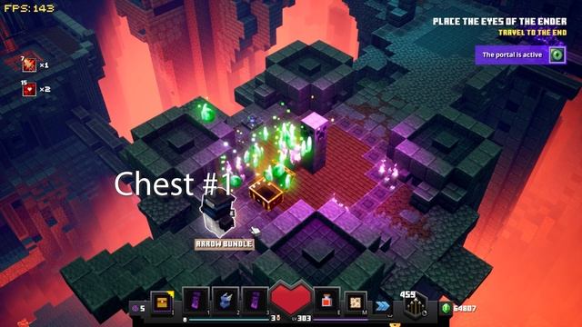 ALL SECRETS & BUTTONS WALKTHROUGH IN STRONGHOLD - Minecraft Dungeons Echoing Void DLC смотреть онлайн