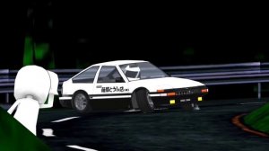 Initial D Toyota AE86 (Hachiroku) Night Run