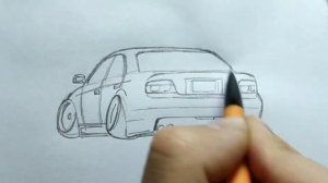 How to draw a TOYOTA CHASER 100 1996 / drawing 3d car / coloring toyota jsx100 tourer v stance 1997