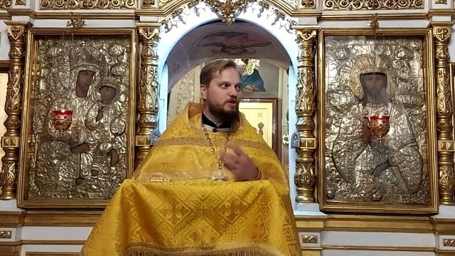 Проповедь настоятеля Спасского храма иерея Димитрия Полещука на Божественной Литургии. смотреть онлайн