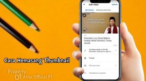 Tutorial Memasang Thumbnail di Youtube dengan Hp || Part. II