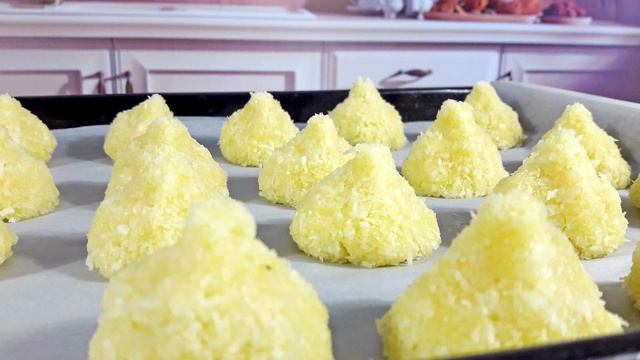 Кокосовое печенье без муки КОКОСАНКА. Изумительное печенье из кокосовой стружки!