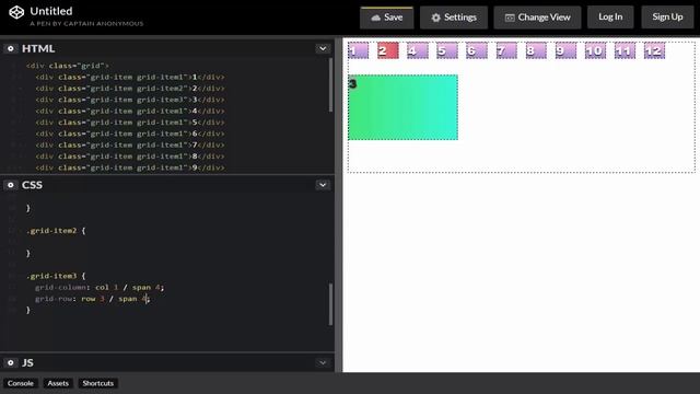 CSS Grid #4 Именование grid-линий, создание сетки, позиционирование элементов
