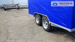 Обзор прицепа SB-Trailer 2 оси, каркас, тент, R14, 2000 кг, 3200х2000х2400 мм.