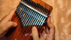 THE BEATLES - YESTERDAY | KALIMBA COVER (WITH NUMBERED NOTATION)