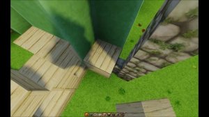 Как построить эльфийский дом фермера с мельницей в Minecraft