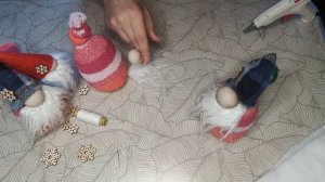 Скандинавский гном Ниссе из носка