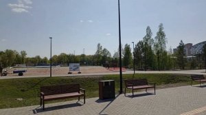 Новосибирск Ледовая арена, станция метро Спортивная. Парк Арена. Novosibirsk, Russia.