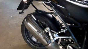 Akrapovic Titanium Slip-on Exhaust on a BMW R1200R