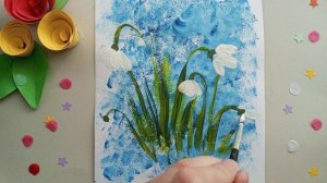 Как нарисовать подснежники. Рисуем весенние цветы