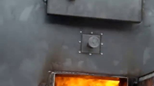 Теплогенератор на твердом топливе ФТ-200 (у нас на заводе) смотреть онлайн