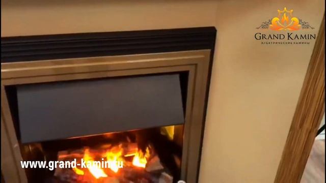 Портал из АФРИКАНСКОГО ДЕРЕВА .Паровой очаг Cavendish от Dimplex. Купить камин от Гранд Камин
