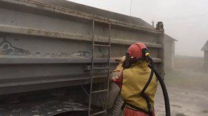 Пескокструй. Пескоструй кузова МАЗ