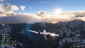 Microsoft flight simulator 2020. Полёт над Эверестом и посадка в горах.