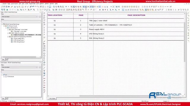 Table of Contents (Reports) | EPLAN Education смотреть онлайн