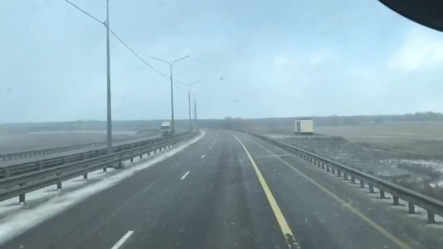 Трасса М4Дон снова засыпает снегомметель гололёд м4дон м4