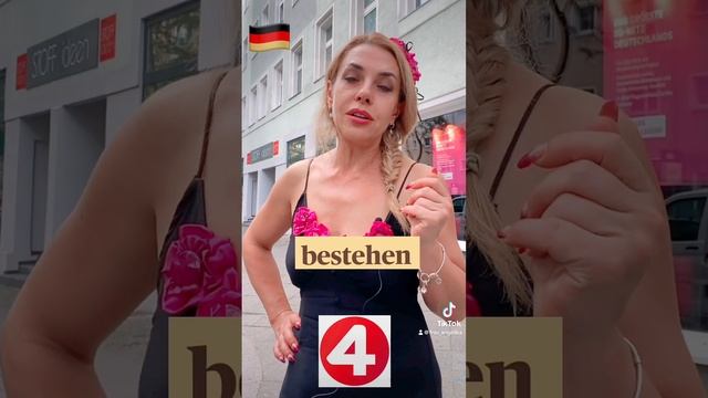 BESTEHEN- 4 варианта перевода немецкого слова смотреть онлайн