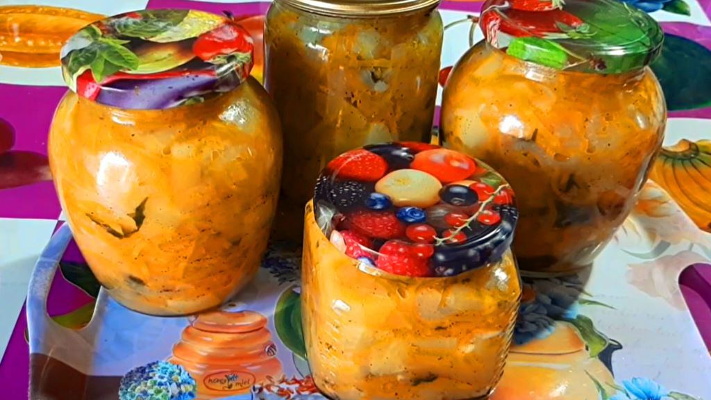 Кабачки с луком и морковью на зиму.mp4 смотреть онлайн