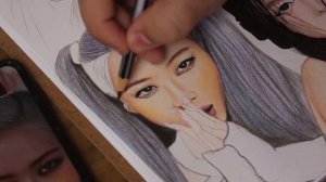 DESENHANDO BLACKPINK - KIM JI-SOO, ROSÉ, JENNIE E LISA