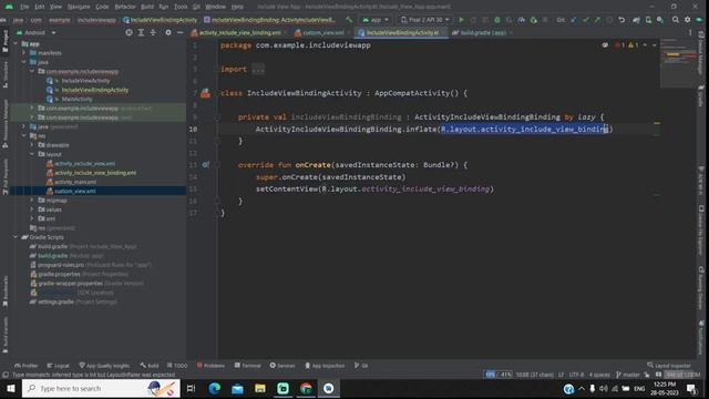 How to Implement View Binding in Include Layout in Android Studio Kotlin