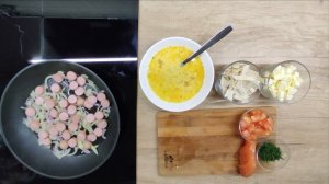 Омлет с лавашом