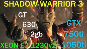 SHADOW WARRIOR 3 НА СЛАБОМ ПК.XEON E3 1230v2...2/4 ЯДРА/GT 630/GTX 750ti/1050ti/DDR3 8gb