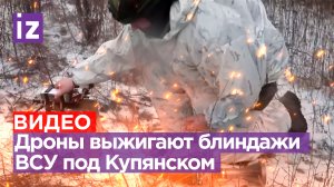 Операторы БПЛА уничтожают ВСУшников в блиндажах под Купянском / Известия