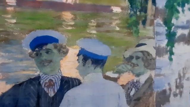 "Гуляние" Б.М.Кустодиева на выставке "Вехи искусства", Романовский музей смотреть онлайн