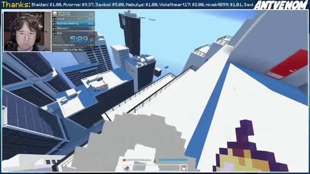 Minecraft: EdgeCraft Parkour Speedrun - 9:16.016 (Personal Best) смотреть онлайн