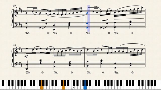 Pachelbel's Canon for Piano | Sheet Music & Piano Tutorial смотреть онлайн