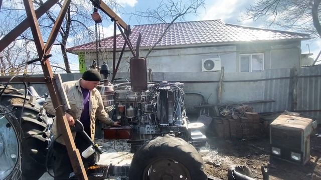 Покрасил трактор. Покраска мтз - 80 смотреть онлайн