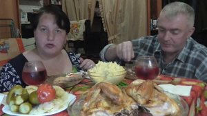 MUKBANG RUSSIA|CHICKEN WITH MASHED POTATOES|ПЮРЕШКА|КУРОЧКА|СОЛЁНОСТИ|немного ASMR | 먹방|ДОМАШНЯЯ ЕД