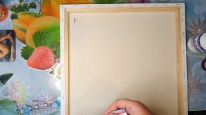 Как починить порванный холст с помощью бумажной салфетки и клея ПВА