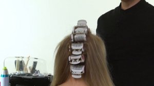 2. подготовка тонких волос на термо бигуди