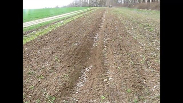Боронование мотоблоком-весна 2015 г.