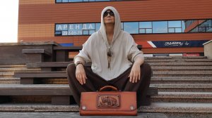 Сумка-саквояж кожаная Носорог