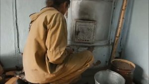 Закалка лезвия рубанка в печке