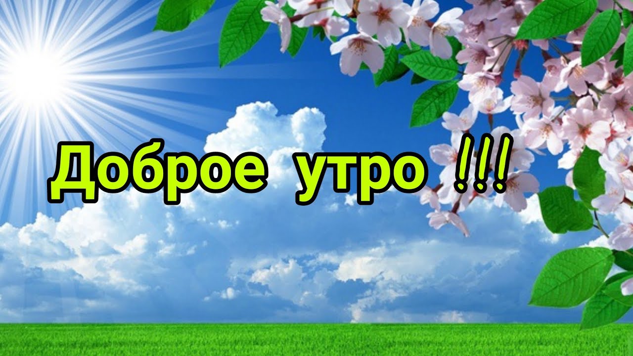 ДОБРОЕ ВЕСЕННЕЕ УТРО!КРАСИВОЕ МУЗЫКАЛЬНОЕ ПОЖЕЛАНИЕ!ВИДЕО ОТКРЫТКА.