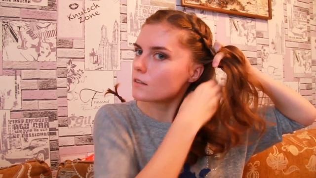Прическа с плетением на средние волосы. "Корзинка" ❤ Косы. Braid hairstyle for medium hair смотреть онлайн