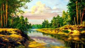 Летние пейзажи художника Виктора Андреева.