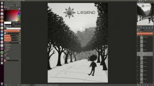 GIMP TIMELAPSE: LEGEND SPLASH SCREEN 2 ILLUSTRATION