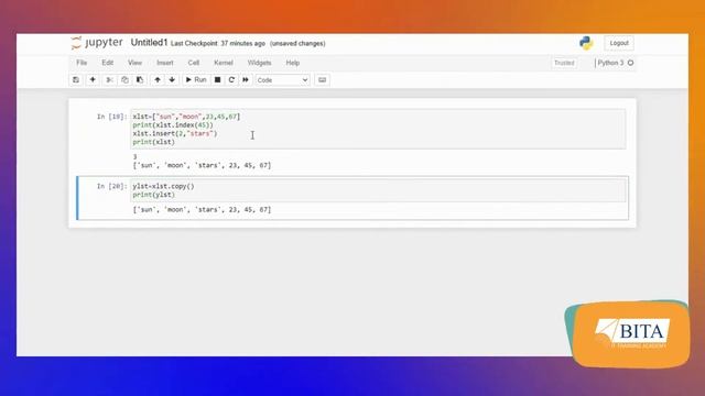 Python Tutorial | List Methods in Python | Built-in-methods | List datatype | Python for beginners