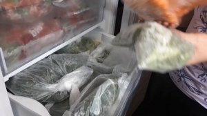 ??❄️Моя морозильная камера забита под завязку овощами с огорода!⭐Показываю все 6 секций заморозки