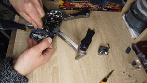 Ремонт квадрокоптера своими руками DJI Mavic Pro Platinum замена камеры с подвесом