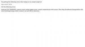Ubuntu: Error when trying to run snap install from ubuntu on docker